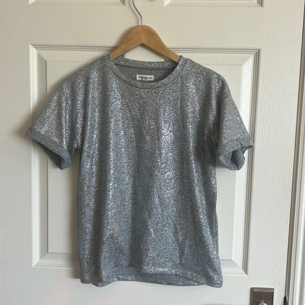 Tucker and Tate holographic glitter T-shirt.